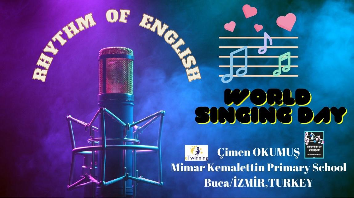 Rhythm of English eTwinning Projesi Dünya Şarkı Söyleme Günü Etkinliği